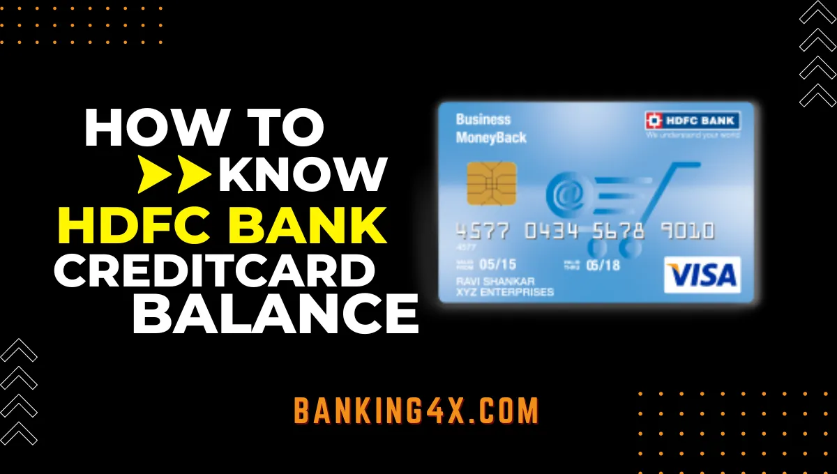 How To Know HDFC Credit Card Balance Just 2MinSloved