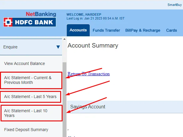 How To Download HDFC Bank Statement