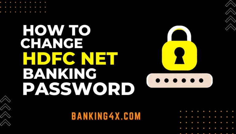 How to Change HDFC Net Banking Password