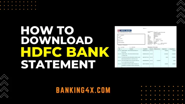 How To Download HDFC Bank Statement