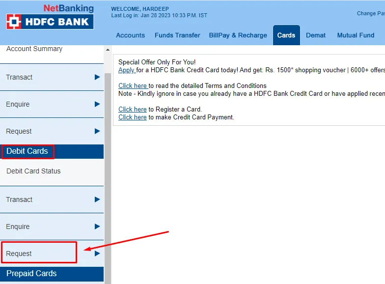 How To Block HDFC Debit Card 