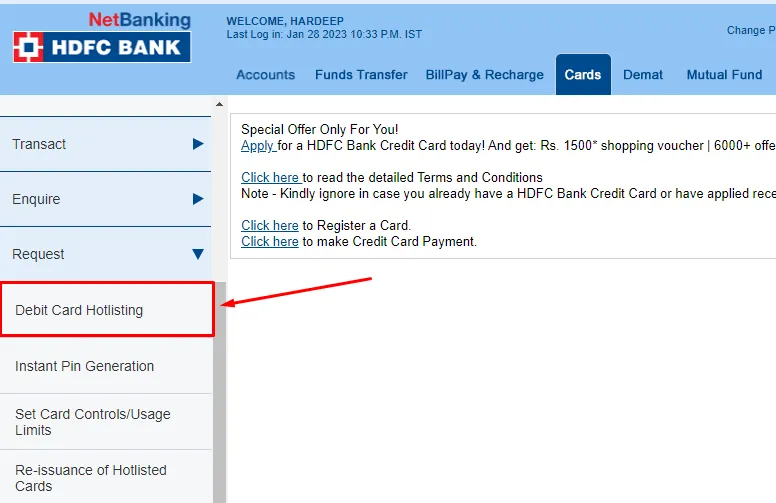How To Block Hdfc Debit Card Online 2023【quickly】 7242