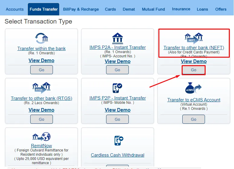 How to Transfer Money Through NEFT