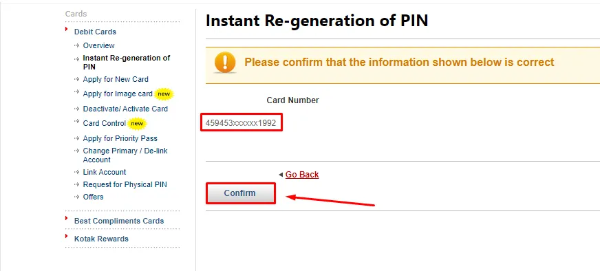 How To Generate Kotak Debit Card PIN