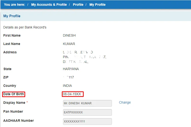 How To Check DOB In SBI Account