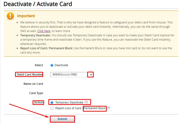 How To Deactivate Kotak Debit Card