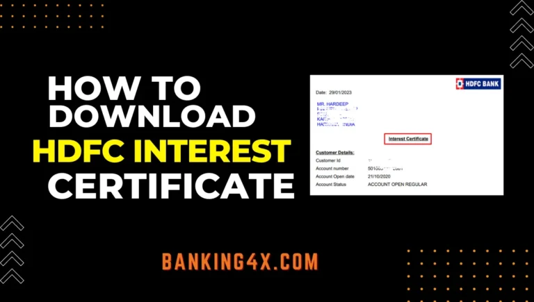 How To Download Interest Certificate From HDFC Bank