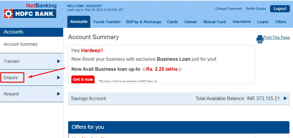 How To Download Last 6 Months Bank Statement From HDFC