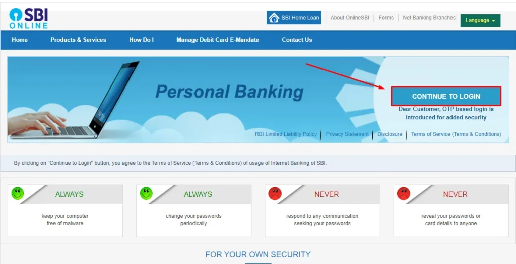 how to download SBI Bank statement