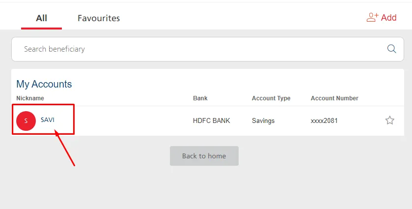 How to transfer money from Kotak to HDFC