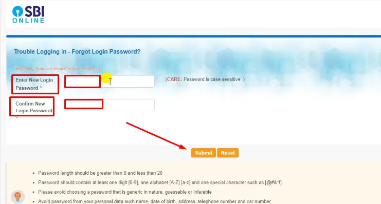 How To Forgot SBI Net Banking Password