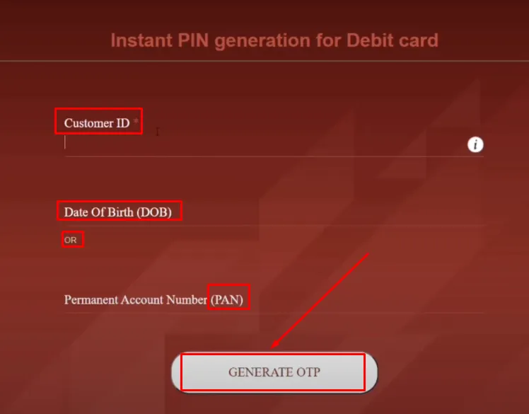 How To Generate IndusInd Bank Debit Card PIN