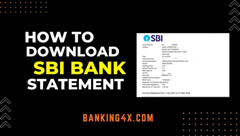 how to download SBI Bank statements