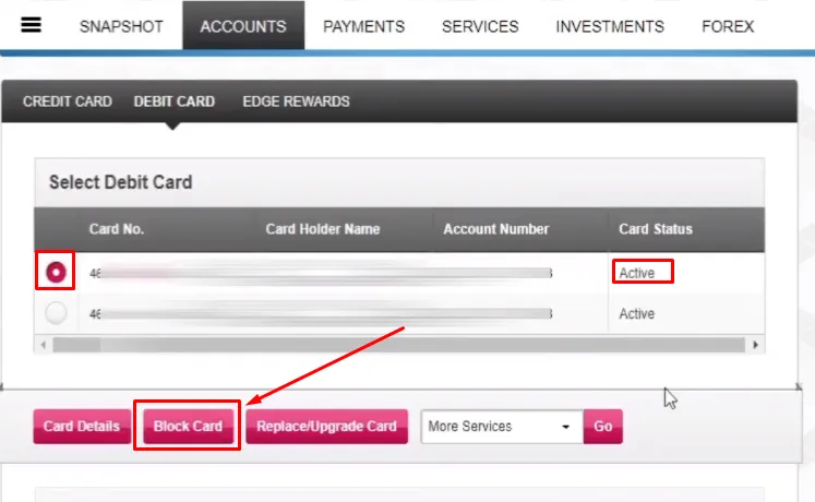 How To Block Axis Bank Debit Card 