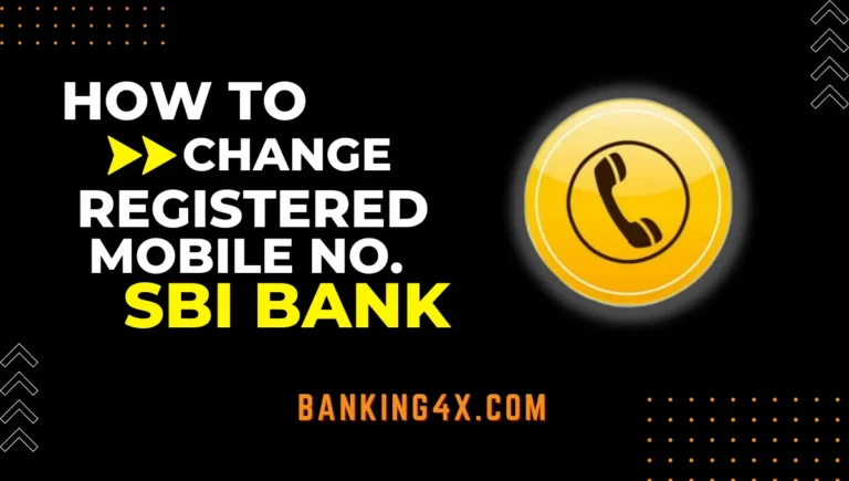 How To Change Registered Mobile Number In SBI