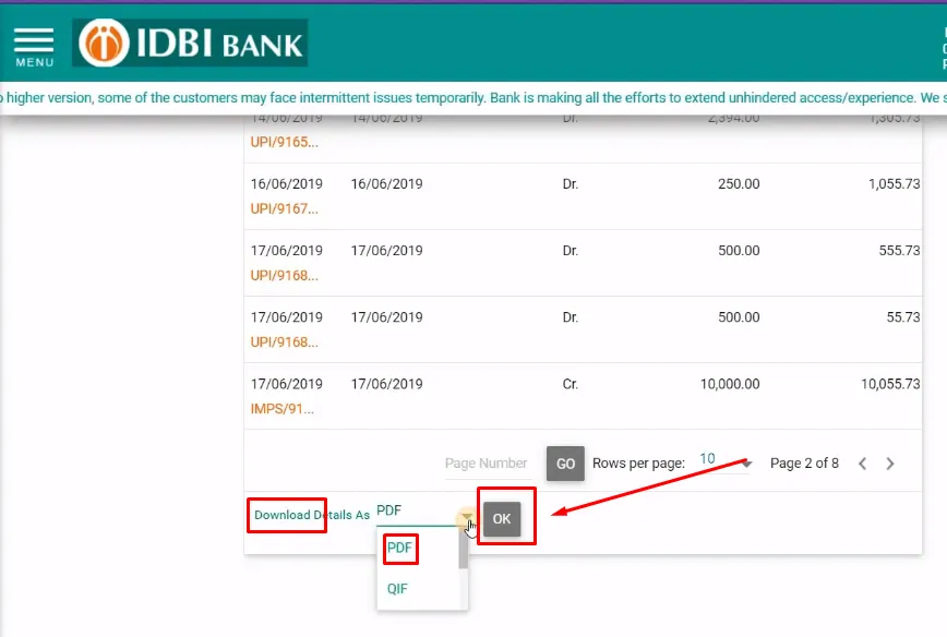 How To Download IDBI Bank Statement