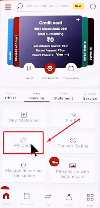 How To Generate IDFC Credit Card PIN