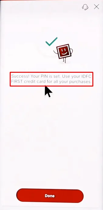 How To Generate IDFC Credit Card PIN