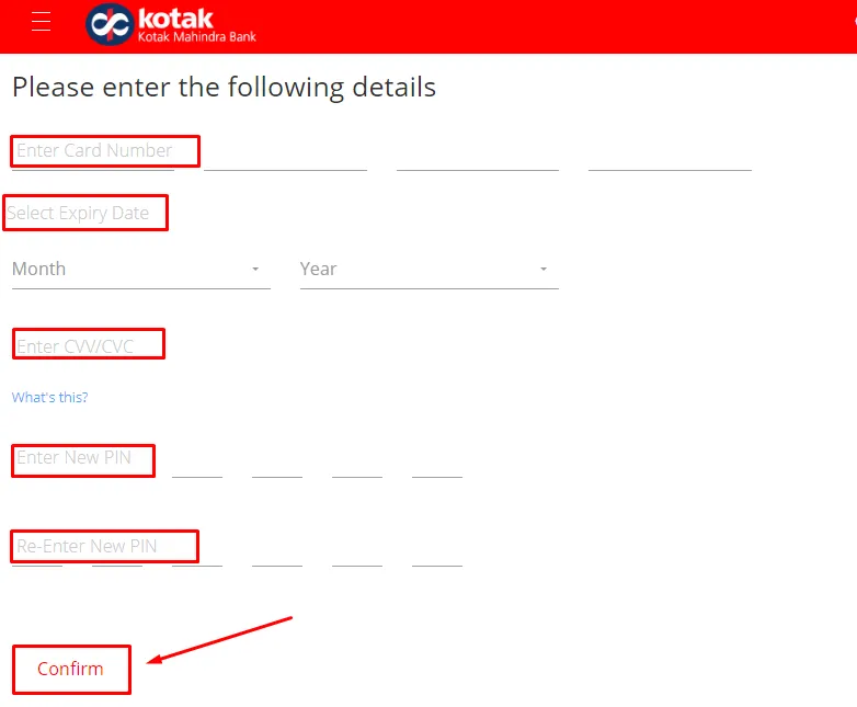 How To Generate Kotak Mahindra Credit Card PIN