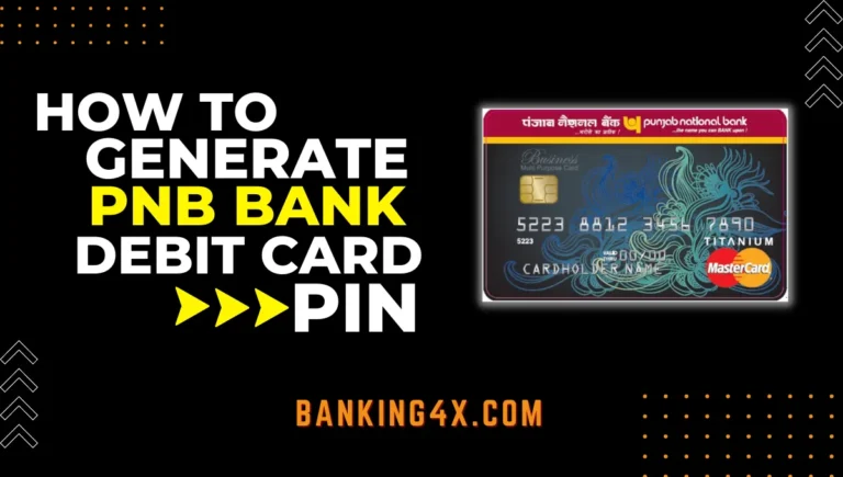 How To Generate PIN For PNB Debit Card