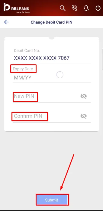 How To Generate RBL Bank Debit Card PIN