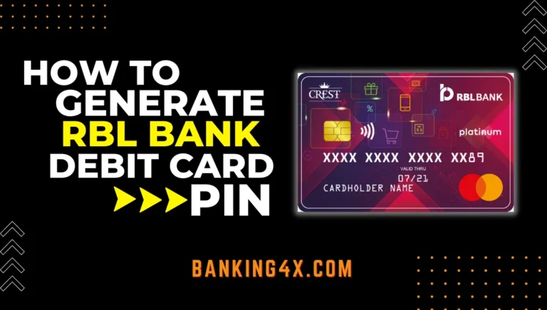 How To Generate RBL Bank Debit Card PIN