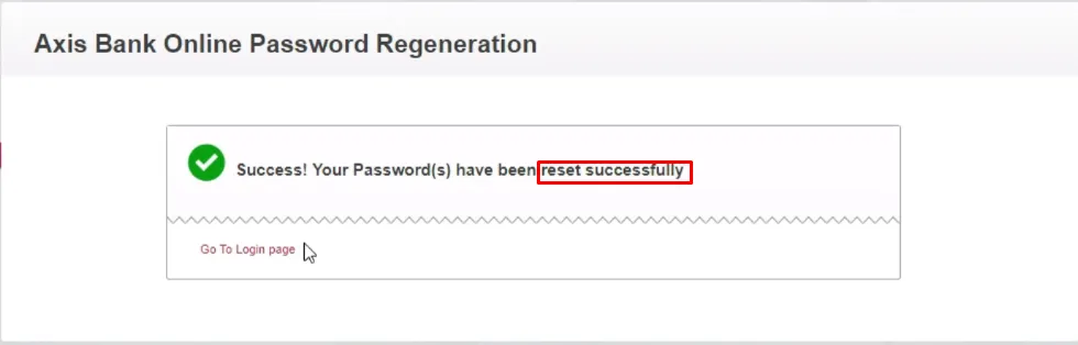 How To Reset Axis Bank Net Banking Password 