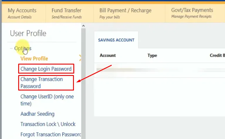 How To Change Transaction Password In Indian Bank