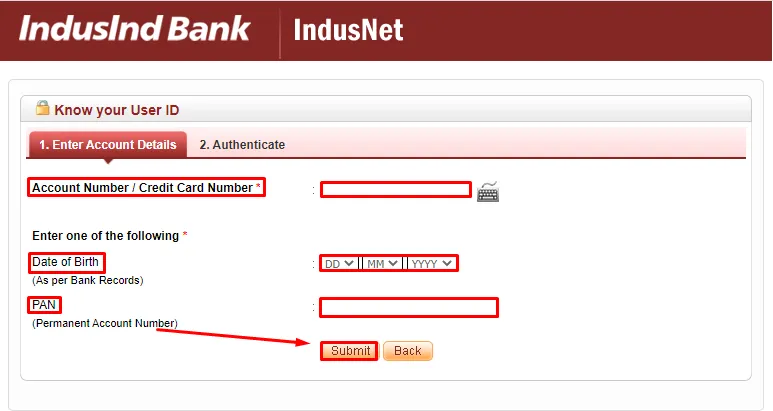 How To Know IndusInd Bank Customer ID