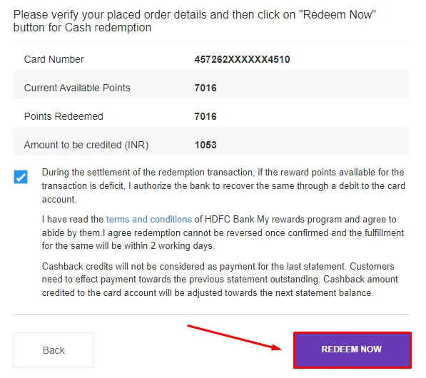 How To Redeem HDFC Reward Points