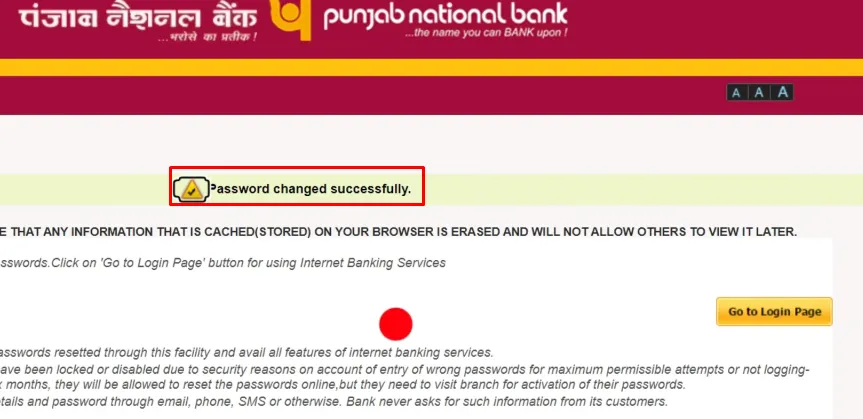 How To Reset PNB Net Banking Password