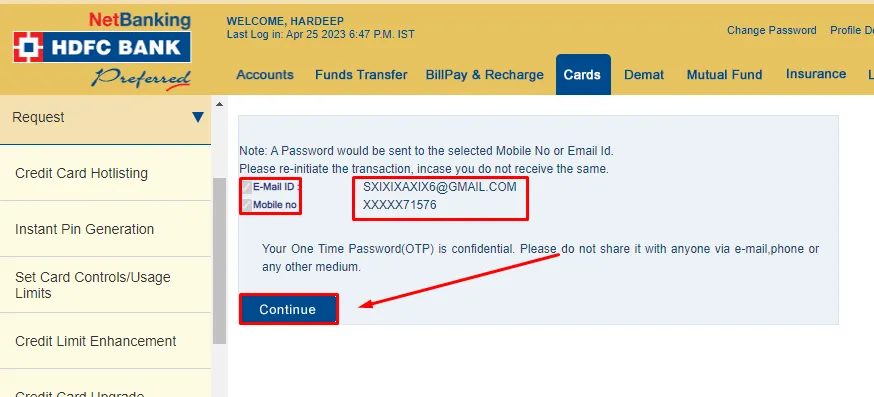 How To Add HDFC Credit Card In Net Banking