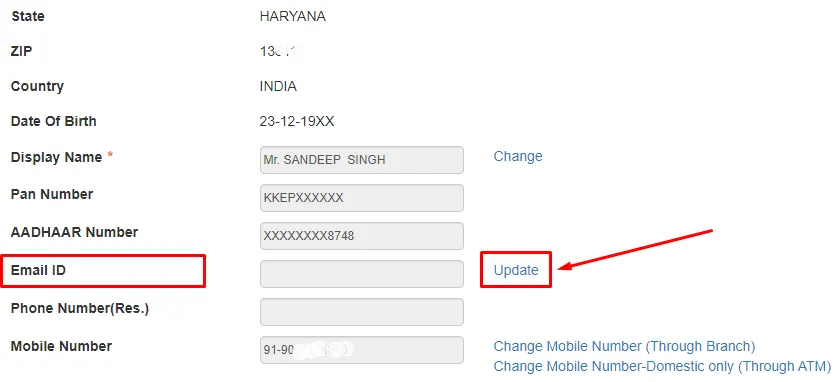 How To Register Email ID In SBI Account Online 