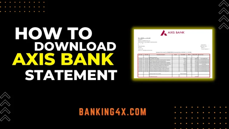 How To Download Axis Bank Statement