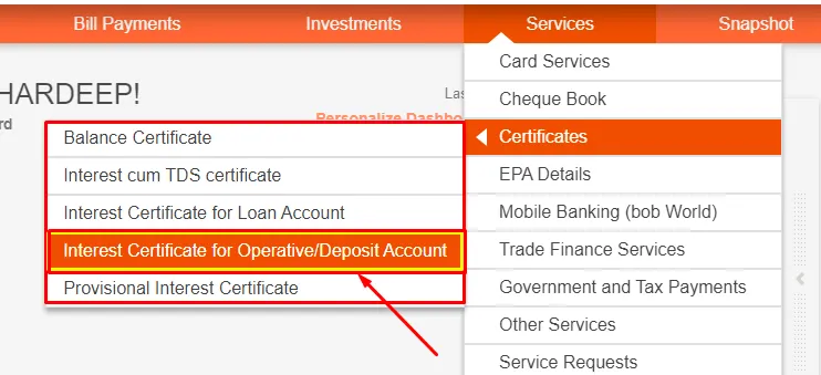  How To Download BOB Interest Certificate
