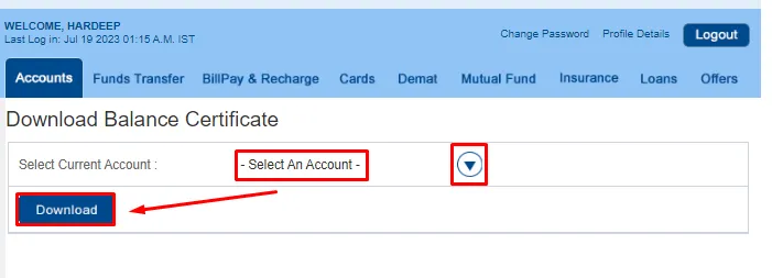 How To Download Balance Certificate From HDFC Bank