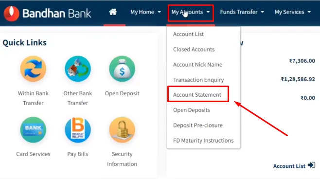 How To Download Bandhan Bank Statement