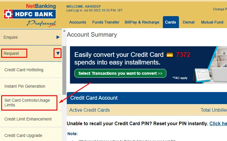 How To Enable International Transaction On HDFC Credit Card