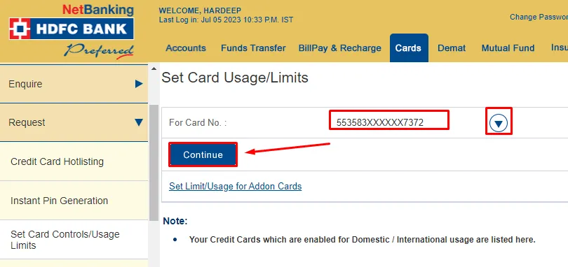 How To Enable International Transaction On HDFC Credit Card