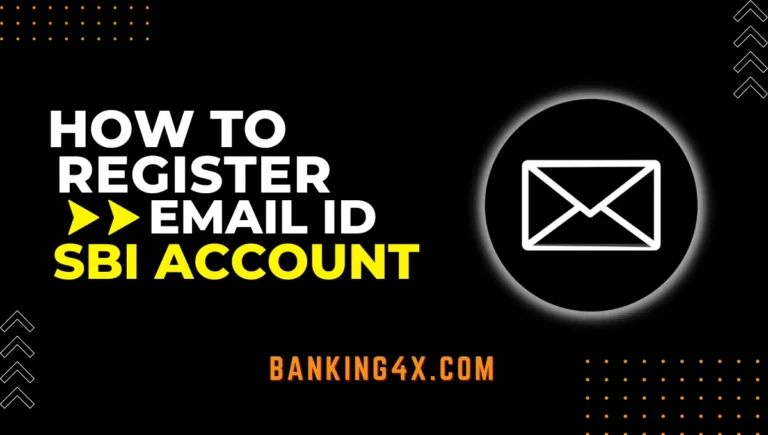 How To Register Email ID In SBI Account Online